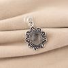 Natural Black Rutile Gemstone 925 Sterling Silver Jewelry Handmade Pendant 1.37" For Wedding Gift CP-40-22