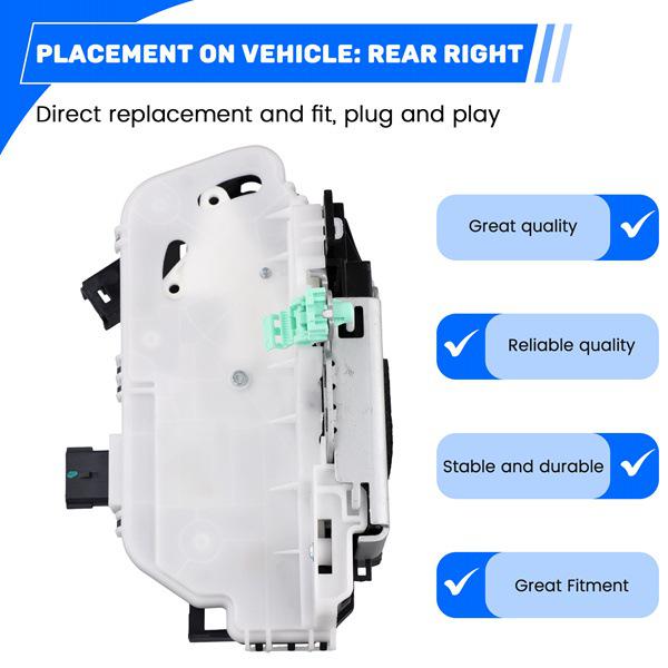 8T4Z-7826412-A/B Ford Edge Right Rear Door Lock Mechanism