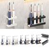 Wall Mounted Toothbrush Holder for Shower Tooth Brush and Toothpaste Organizer Hanger for Dorm Bathrooms 2/3/4 Slots