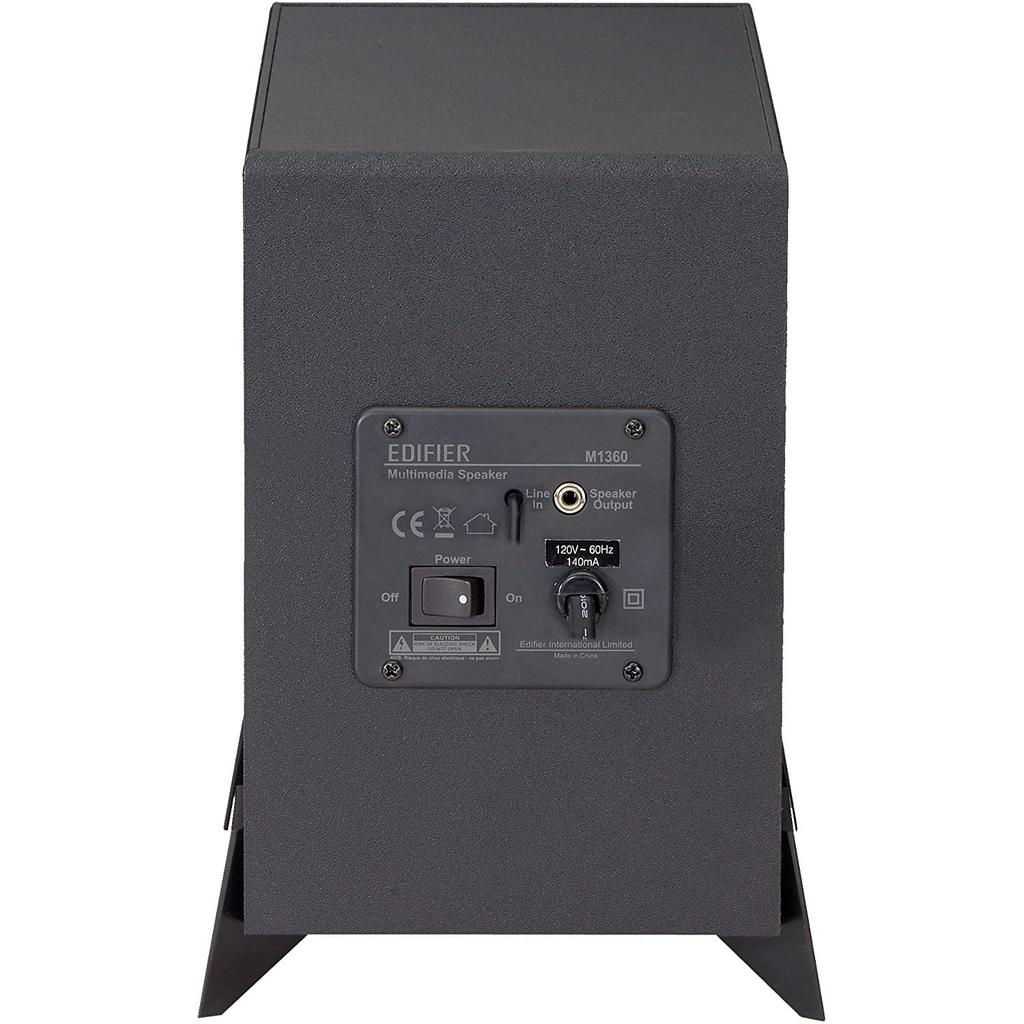 Edifier M1360 Gaming Multimedia Active Speaker Maximum Output Black Japanese Distributor 2.1ch & 8.5W [Authorized Product] ED-M1360-A