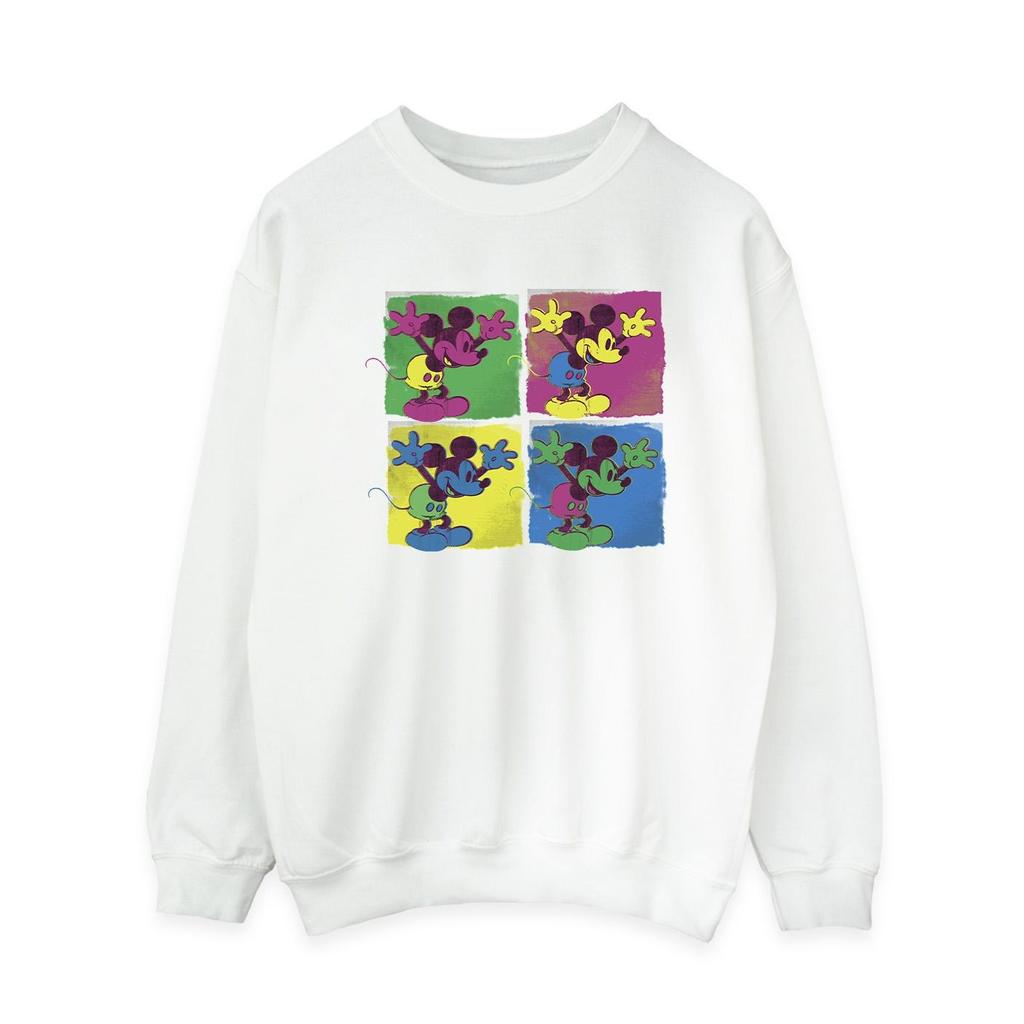 Disney Womens/Ladies Mickey Mouse Pop Art Sweatshirt