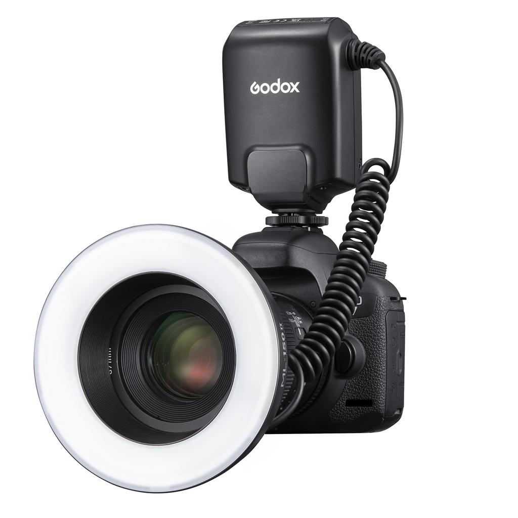 Godox ML-150II Универсальная макрокольцевая вспышка с 11 уровнями регулируемой яркости GN12 Быстрая перезарядка