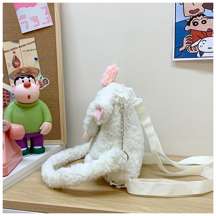 2025 Soft Girl Plush Sheep Backpack - Cute Cartoon Doll, Versatile for College JK