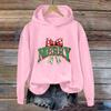 Women's Sweatshirt Sports Christmas Print Pullover Sweatshirt Hoodie Long Sleeve Top Casual Sweatshirt