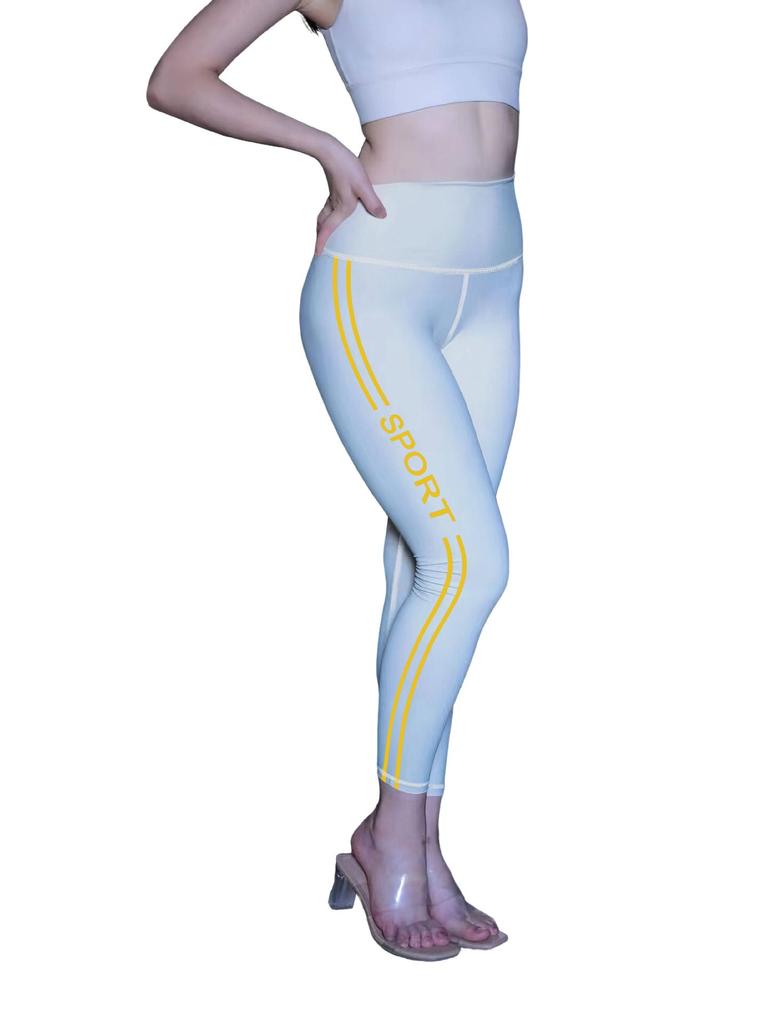 Женские однотонные брюки с высокой талией для йоги и фитнеса