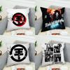 Подушка с принтом Tokio Hotel Чехол для подушки для автомобиля дивана Декоративная домашняя двусторонняя печать Плюшевая квадратная подушка-плед Чехол для подушки