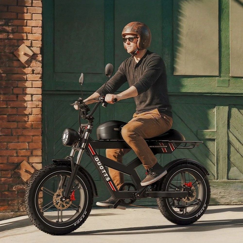 Electric bicycle Duotts F20, 750W motor, 52V 27AH battery, top speed 40 km/h, cruising range 140km, 20x4.0 inch tires