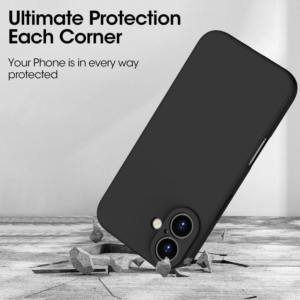 Чехол из жидкого силикона для iPhone 17 16 15 14 13 12 11 Pro Max 12 Mini iPhone 16 Plus 16e 17 Air Мягкий Защитный Противоударный Чехол