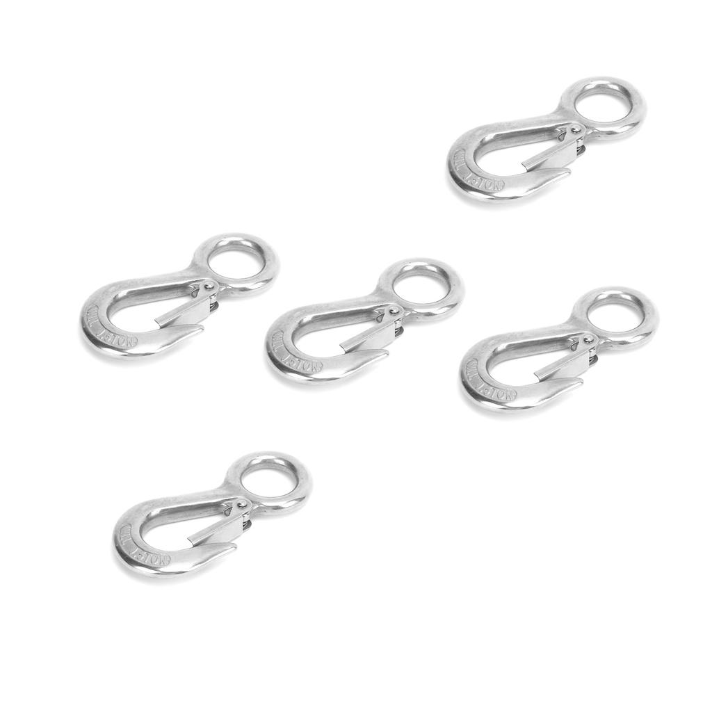 5 шт. нержавеющая сталь большой глаз защелка защелка подъемный крюк кран противоосыпание подъемные крюки