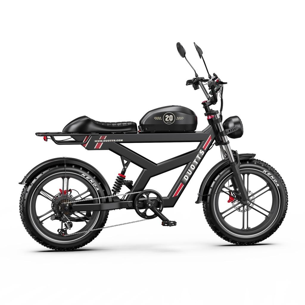 Electric bicycle Duotts F20, 750W motor, 52V 27AH battery, top speed 40 km/h, cruising range 140km, 20x4.0 inch tires