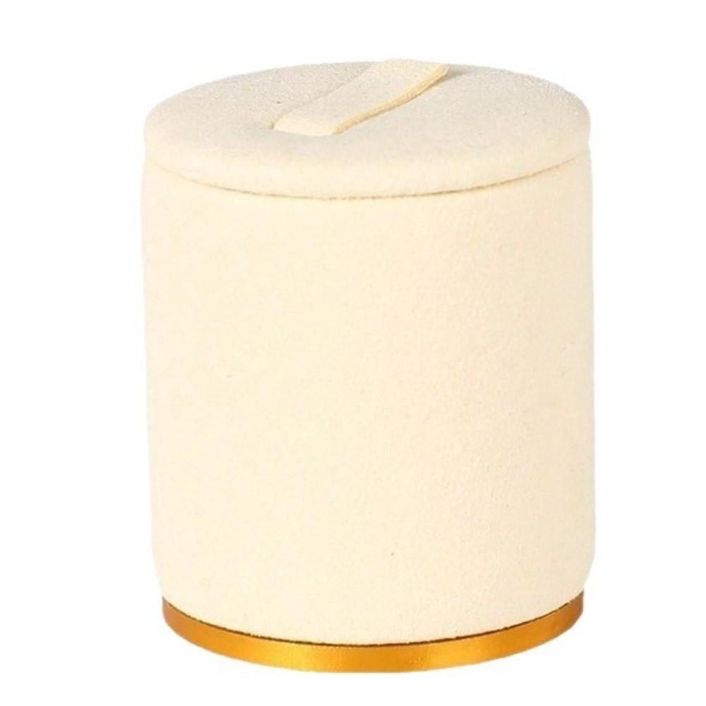 New ultra-fiber Ring Display Stand Jewelry Storage Metal Base Jewelry Tower High and Low Desktop Rings Display Rack