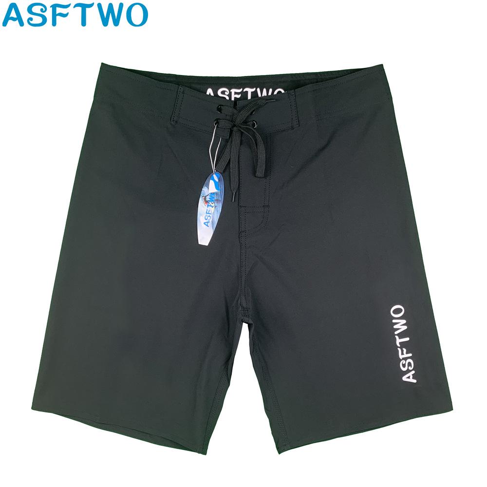 Men’s Waterproof Stretch Quick-Dry Surf Shorts - Summer Casual Solid Color