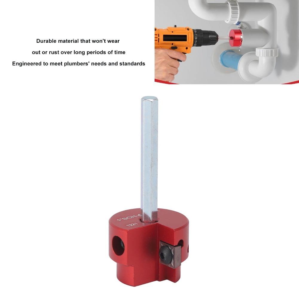 Red Pipe Reamer Kit Aluminum Alloy PVC Socket Saver Durable Fitting Saver Water Lines