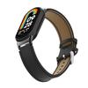 For For Xiaomi Smart Band 9 NFC/Band 9/Band 8 NFC/Band 8 Watch Strap Leather Watch Band Bracelet with Connector