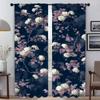 Оттенки Цветы Современные Шторы для Гостиной 2 Штуки Противомоскитные Шторы для Перегородки Комнаты Оконная Занавеска Тюль для Спальни