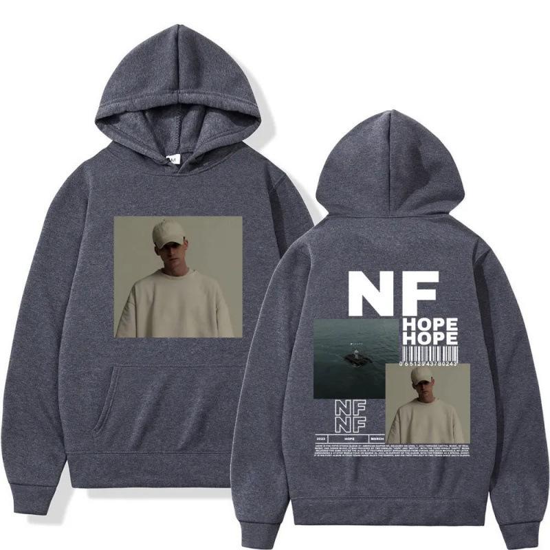 Двусторонний худи 2025 Rapper NF "Hope" для мужчин и женщин