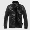 Men's Leather Jackets Men Stand Collar Coats Mens Motorcycle Leather Jacket Casual Slim Brand Clothing PU Leather Coats Mens