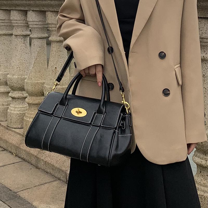 Премиальная сумка-тоут из вощеной кожи 2024: Мягкая, Вместительная, Универсальная Сумка для Поездок на Работу и Ношения через Плечо