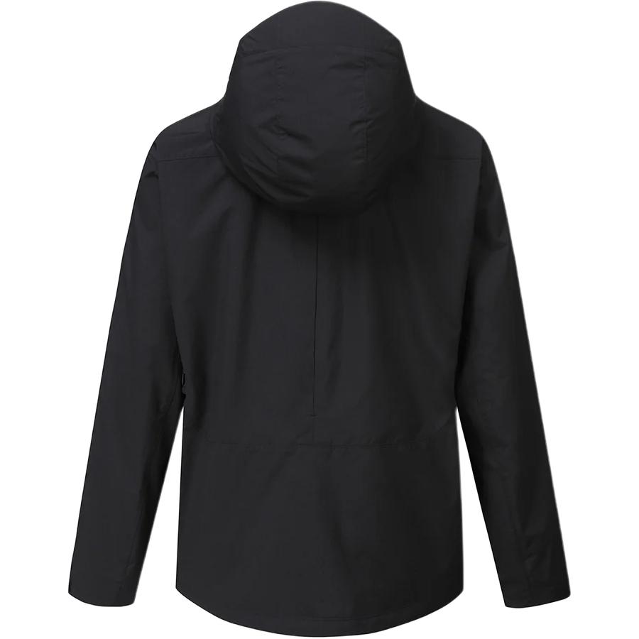 SALOMON Korea Line Spliced Zipper Hooded Faux Two-Piece Long Sleeve Jacket Unisex Jackets Black LC2573900