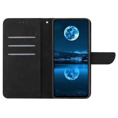 HT05 Чехол-книжка для Motorola Edge 50 Neo 5G/Moto S50 5G/Thinkphone 25 5G, PU-кожа с текстурой, приятная на ощупь