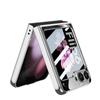 Чехол для складного телефона Samsung Z Flip 6 с уникальным рисунком и механической крышкой-раскладушкой из стекла