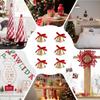 Рождественские украшения Колокольчики Маленькие металлические ornaments С бантами Рождественский венок Золотые колокольчики Для дома Офиса Школы Балкона Входа