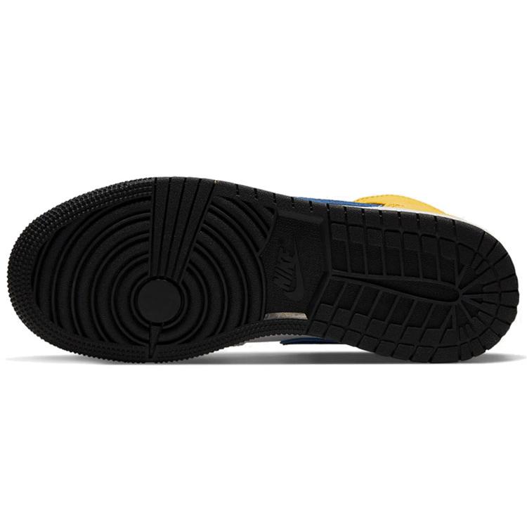 Jordan 1 Mid GS Белый Пурпурный Сине-зеленый 554725-128