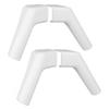 RV Gutter Spouts Plastic Weather Resistant Trailer Rain Gutter Spouts for Roof Tent Greenhouse Left and Right