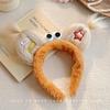 Hot Sale Cute Monster Purple Fur Hair Hoop Female Hair Accessories Ugly Funny Fried Hairband Wash Face Hoop Plush Headband