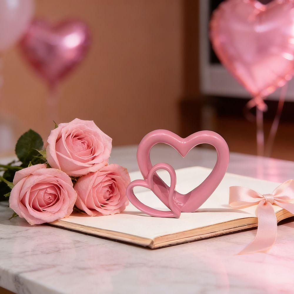 3D Valentine's Day Love Ornament Handicraft Heart Miniature Ornaments  Home Decor