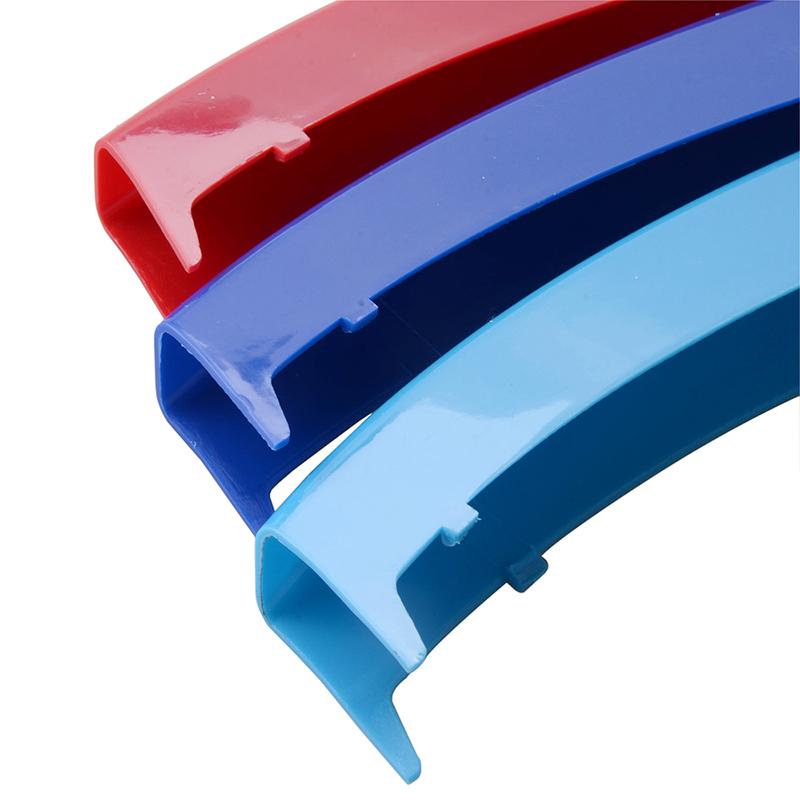 Решетка переднего бампера, клипса, накладка на решетку почек, полосатая наклейка, крышка, подходит для BMW X6 E72 2012-2014, декоративная производительность