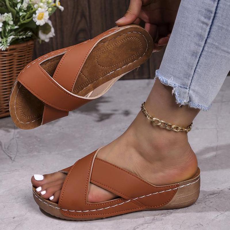 Летние сандалии, женская обувь, повседневная обувь, женская обувь без шнуровки, женская обувь, сандалии на танкетке для женщин, мягкие женские тапочки, женские сандалии