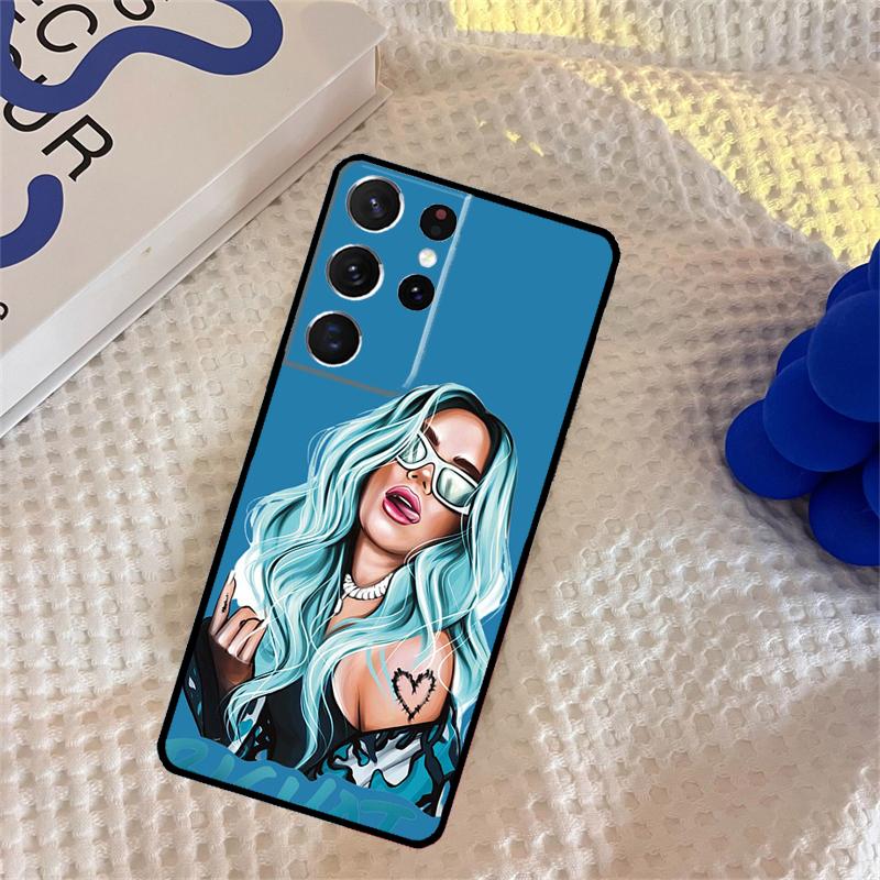 Karol G Phone Case For Samsung Galaxy S24 S25 Ultra S9 S10 S20 S22 S21 Plus S23 FE Portector Cover
