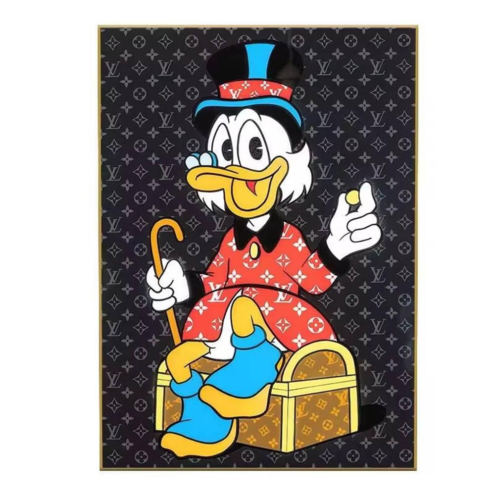 Disney Минималистичный стиль Дональд Дак Дейзи Микки 5D Алмазная Живопись Полная Алмазов Сделай Сам Ручная Алмазная Живопись Мультяшное Украшение Набор для Живописи