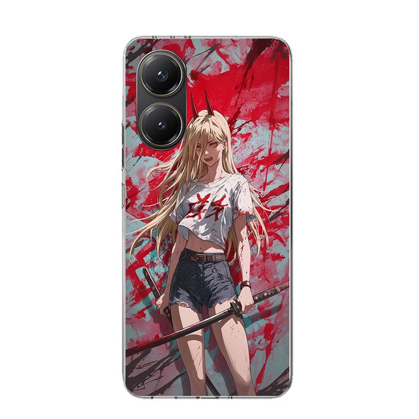 Чехол для телефона C-Chainsaw Man Power для Xiaomi Poco X7 X6 X5 Pro F7 Ultra Redmi 15C 15 13 13C 12 12C 10 10A 10C 9 9A 9C 9T Чехол Po