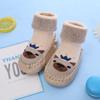 Милые теплые напольные носки с героями мультфильмов для новорожденных мальчиков и девочек, противоскользящие детские шаговые носки