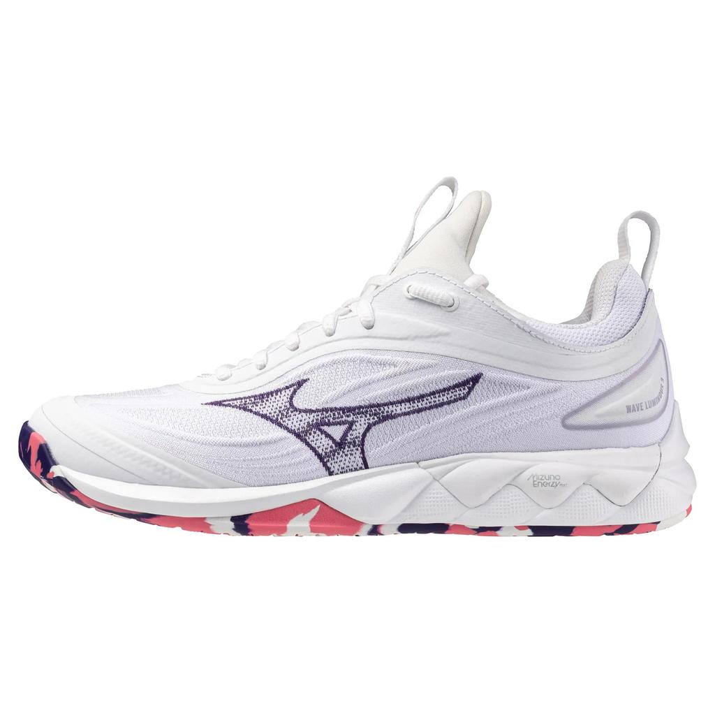 Mizuno Wave Luminous 3 sneakers synthetic White/Violet Indigo/Camellia Rose
