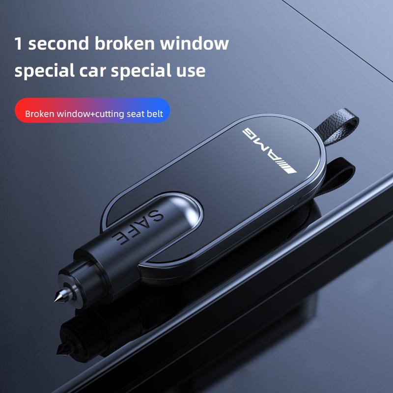 NRZV5 Car Safety Hammer Window Breaker EscapeTools Seat Belt Cutter Accessories Car Decal For Mercedes Benz AMG W214 W205 W204 W206 W2