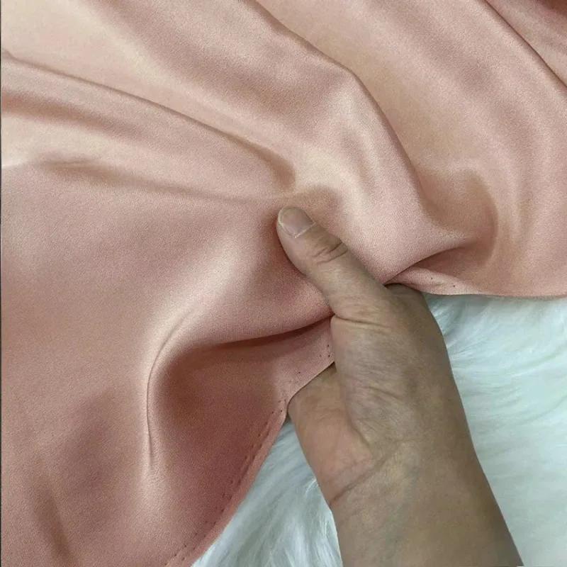 Однотонная 100% шелковая ткань Крэп де Шин 30 момми, тяжелый шелковый крэп, ткань для одежды, платьев, брюк
