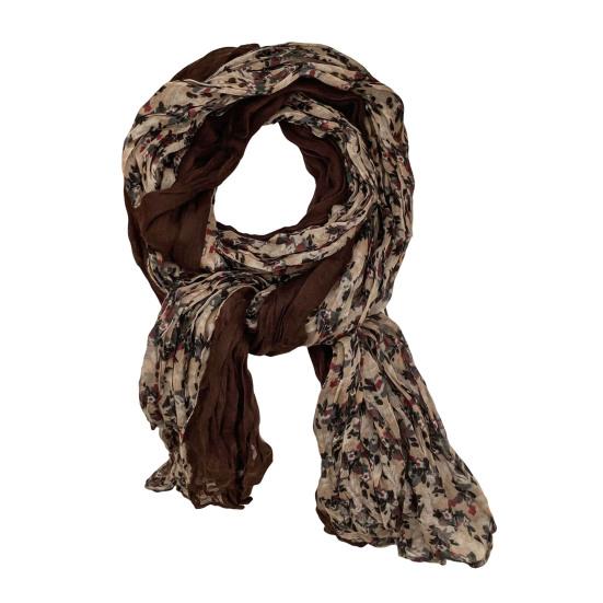 Ladies Shawl Scarf Floral Print Versatile Comfortable Bright Color Shawl Wrap Soft-textured Winter Accessory