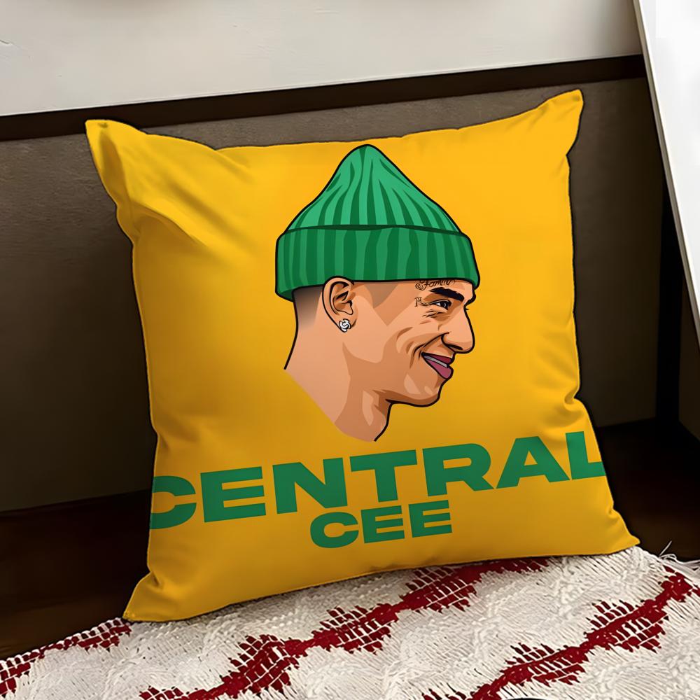 RAP CCentral Cee Cushion Cover Reversible Soft Durable Pillow Cover Home Car MultiScene Use for Daily Comfort