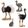 Kids Bird Animal Replica Pvc Nonstatic Australian Ostrich Duckling Figurine For Classroom And Playroom Decor