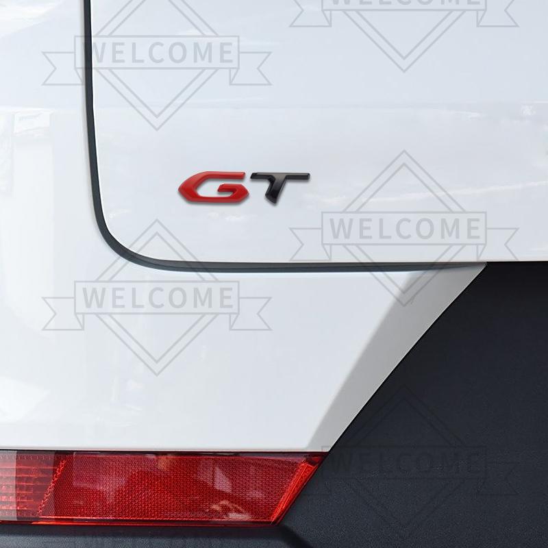 3D Car Stickers GT Emblem Auto Body Badge Trunk Decal For 5008 308 206 3008 2008 4008 RCZ GT Line 208 107 Decoration Accessories