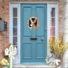 Пасхальная дверная табличка Кролик Строительство Дверная табличка Деревенский Кролик Подвесной кулон для праздничного декора входной двери стены