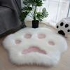 Charming Cat Paw Plush Carpet - Durable & Washable Soft Low Pile Decorative Rug for Cozy Home Plush Carpet