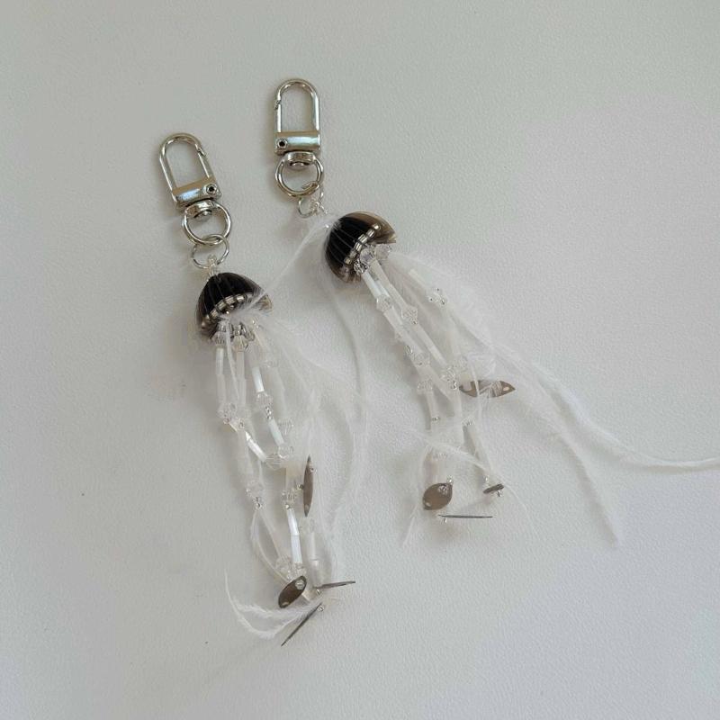 Уникальный брелок со звездой, украшение для сумки, кулон, нежное украшение в виде медузы, эстетичная сумка, подвеска для ежедневного использования в вечеринке