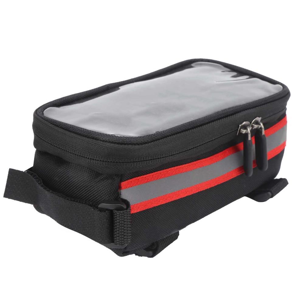 Hook and Loop Straps Bicycle Phone Bag Easy Installation Bike Frame Phone Holder  City Bike Use