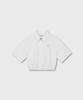 OIOI COLLECTION Daily Elastic Waist Short Sleeve Shirt White