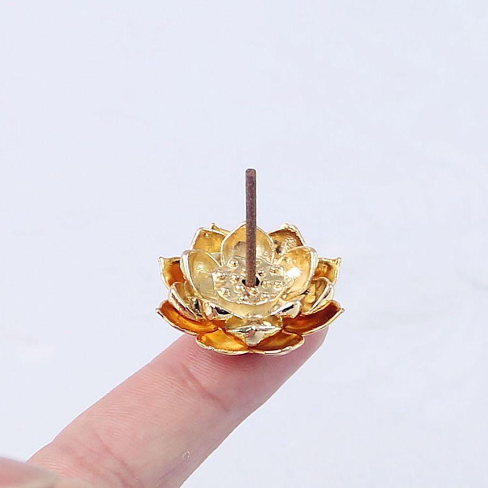 Ornament Home Decor Buddhism Gadgets Copper Censer Ash Catcher Incense Holder Joss-stick Inserted