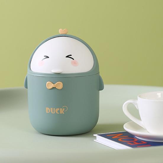 Настольный мусорный бак большой емкости очаровательный внешний вид компактный размер забавный мультяшный контейнер для мусора корзина для мусора товары для дома